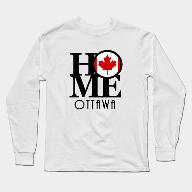 HOME Ottawa (Canadain Flag) Long Sleeve T-Shirt by Canada